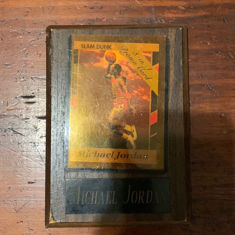 Michael Jordan slam dunk 3n1 promo card
